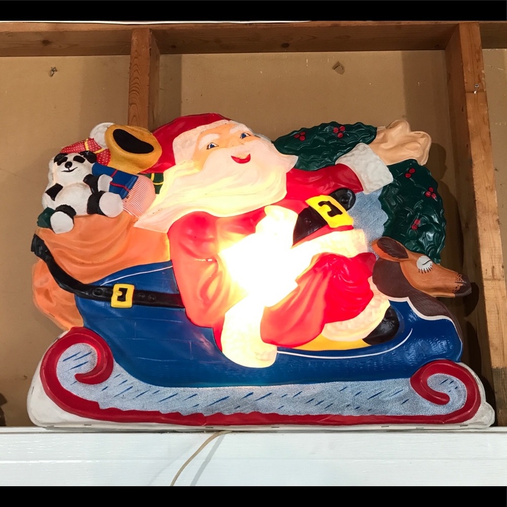 Vintage  1950’s light-up Santa